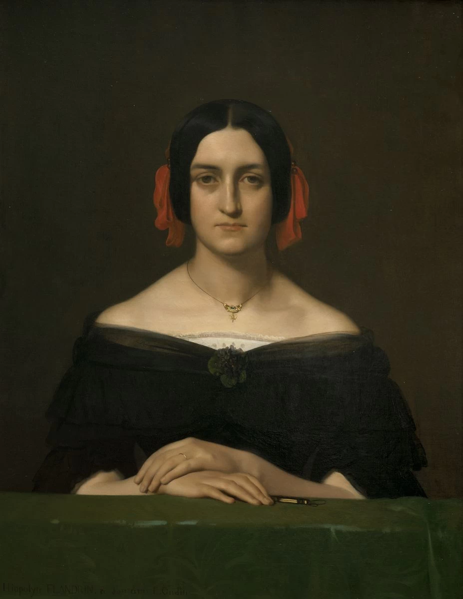 Hippolyte Flandrin - 107, Ritratto di Antoinette, Oudine, Musée des Beaux, Arts, Lione